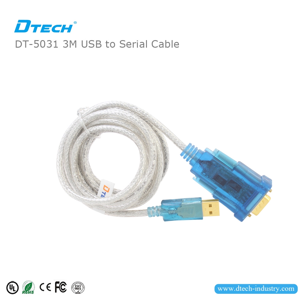 DTECH DT-5031 USB 2.0 ke kabel RS232 FTDI chip