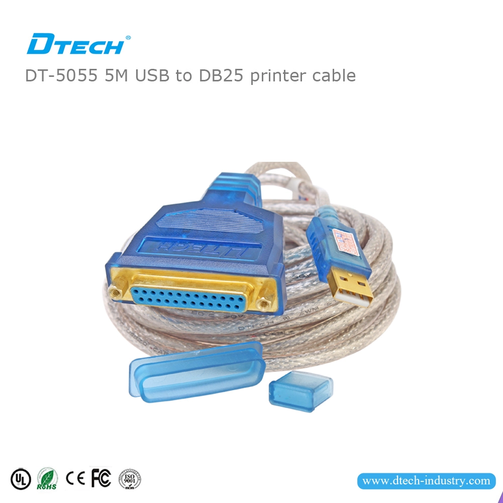 DTECH DT-5055 USB ke DB25 Kabel Paralel 5M