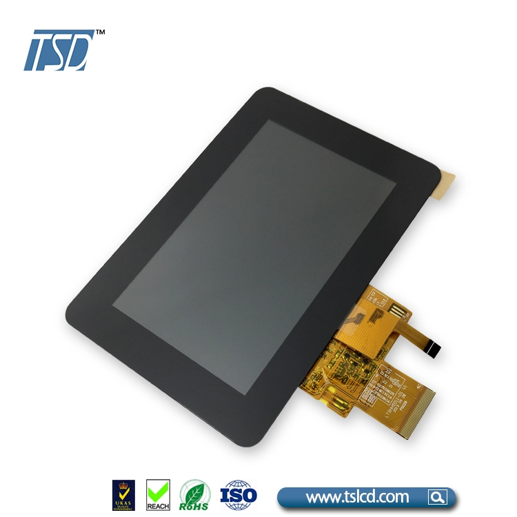 Kecerahan tinggi modul LCD TFT 5.0 inci 800*480 titik dengan CTP