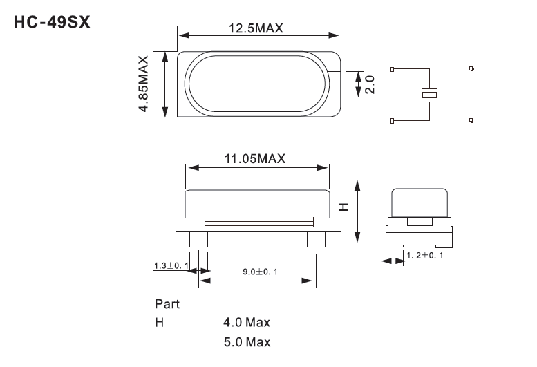 SMD Quartz Crystal MHz