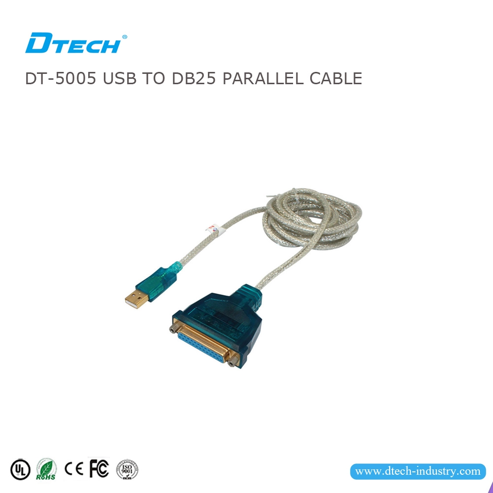 DTECH DT-5005 USB ke DB25 Kabel Paralel 1.8M