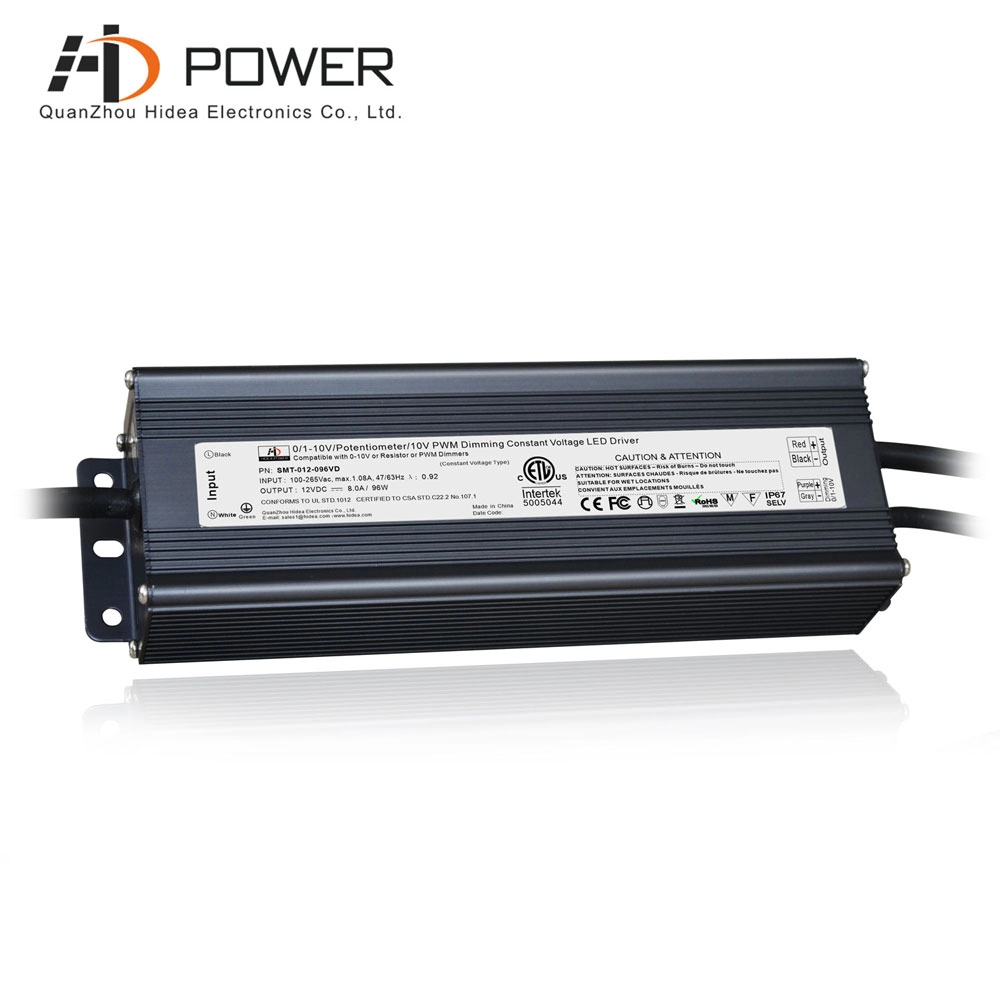 12 volt dimmable led driver 96w 100w kompatibel dengan 0-10v dimmer