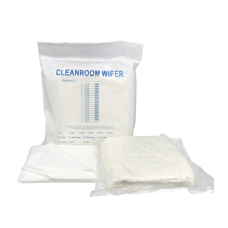 Clean Room Wiper Clean Room Kain Pembersih Kamar Wiper 100% Polyester Pabrik Penjualan Langsung