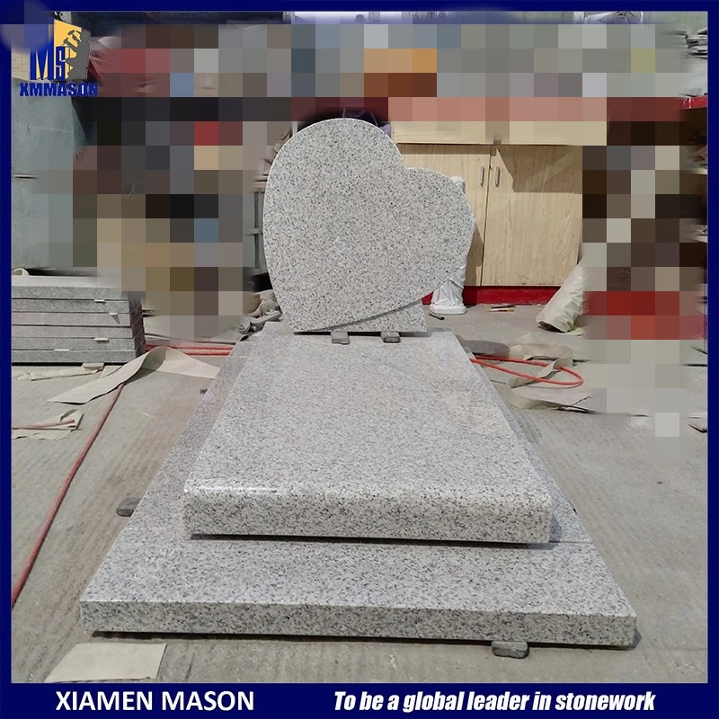 Mason Natural Stone Star White Harga Bagus Batu Nisan Hati untuk Dijual
