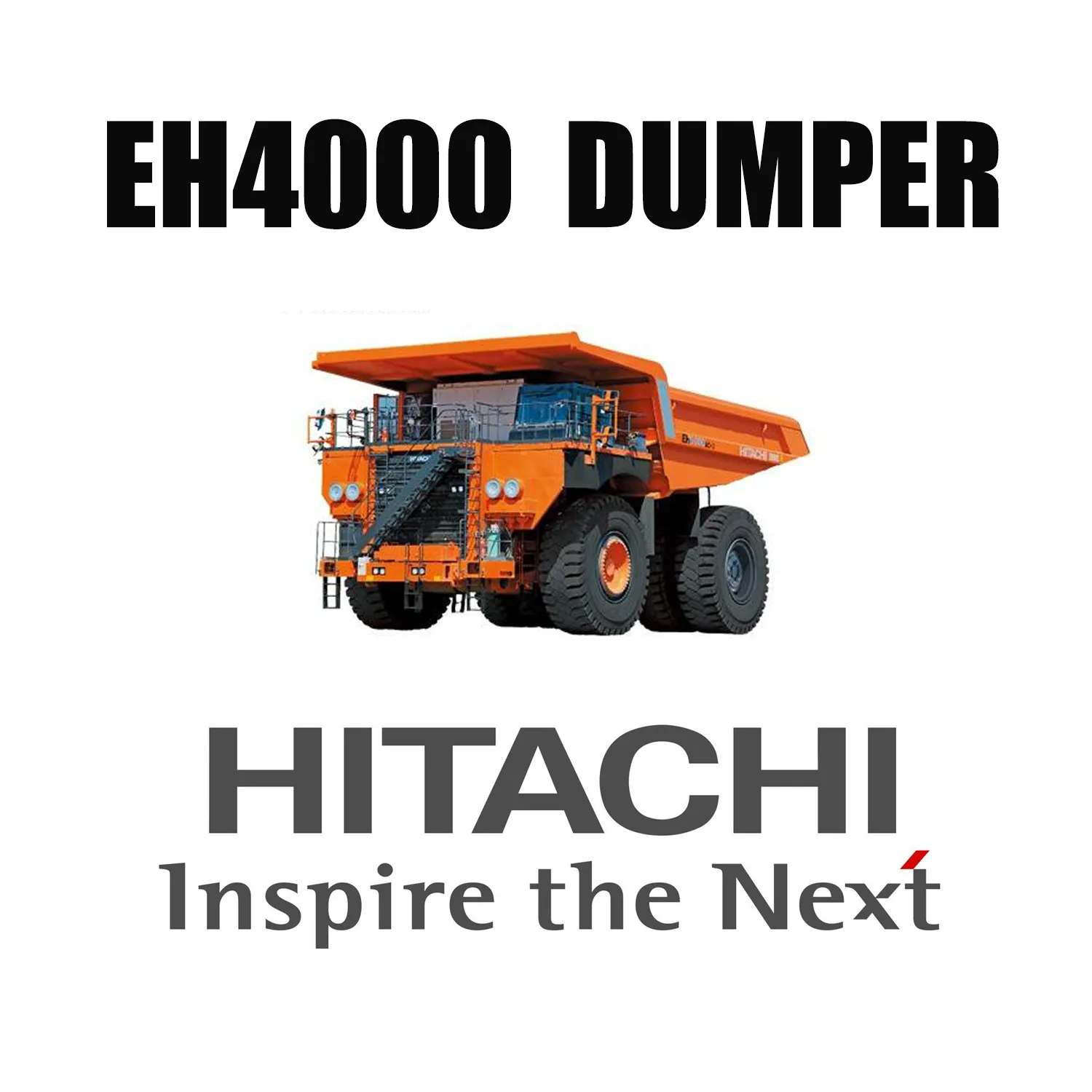 Truk Dump Kaku HITACHI EH4000 Dilengkapi dengan Ban Pertambangan Earthmover 46/90R57