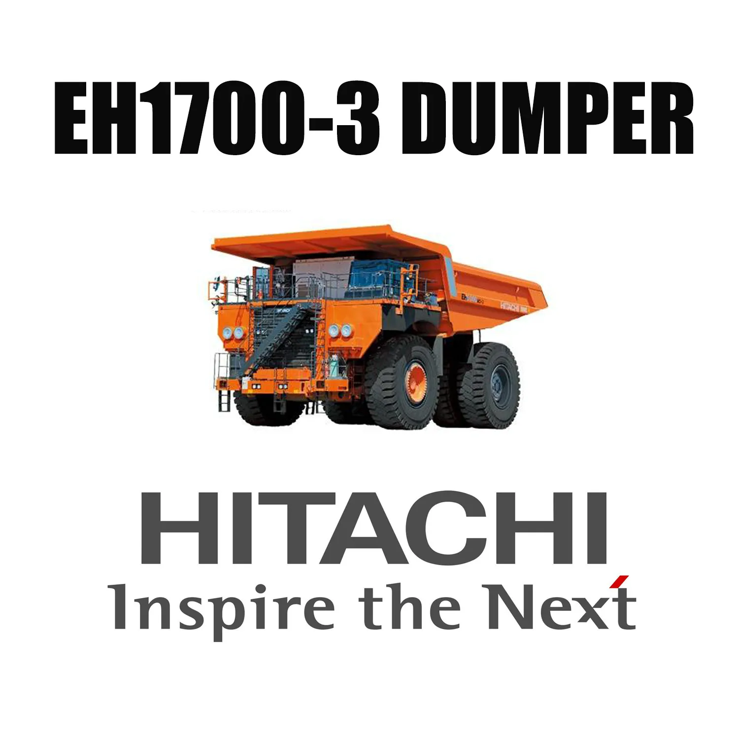 Truk Haul Hitachi EH1700-3 Dilengkapi dengan Ban OTR Raksasa LUAN 27.00R49