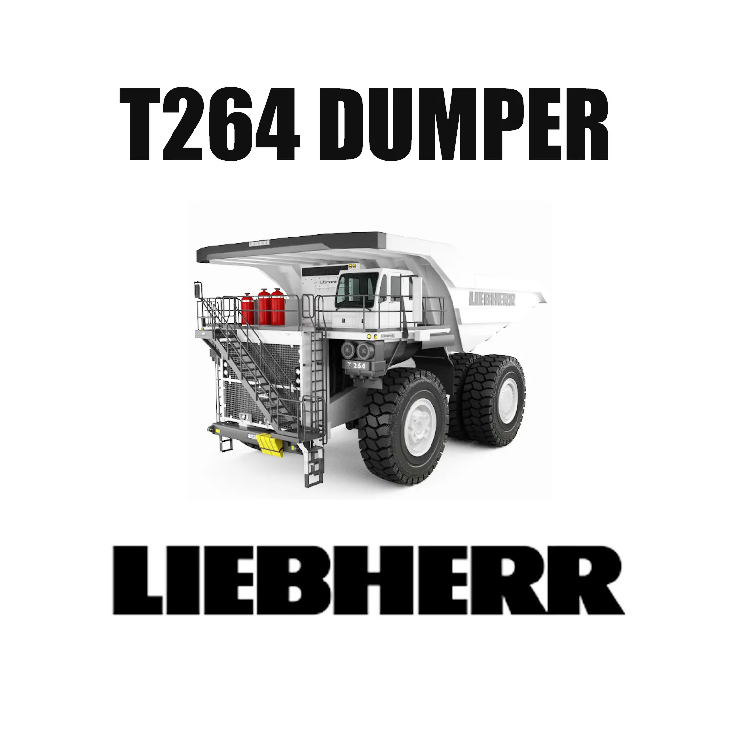 Truk Tambang Liebherr T 264 seberat 240 ton dilengkapi dengan Ban Earth Mover 40.00R57 E-4