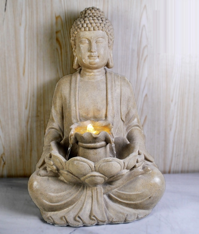 Fitur Air Buddha Meditasi Surya
