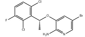 (R)-5-bromo-3-(1-(2,6-dikloro-3-fluorofenil)etoksi)piridin-2-amina