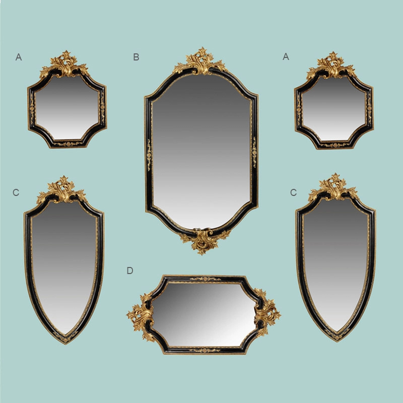 Cermin dinding klasik dalam berbagai ukuran