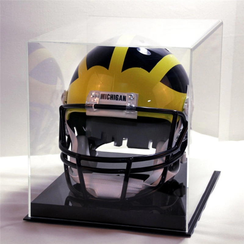 Kotak display Helm akrilik transparan buatan tangan yang disesuaikan