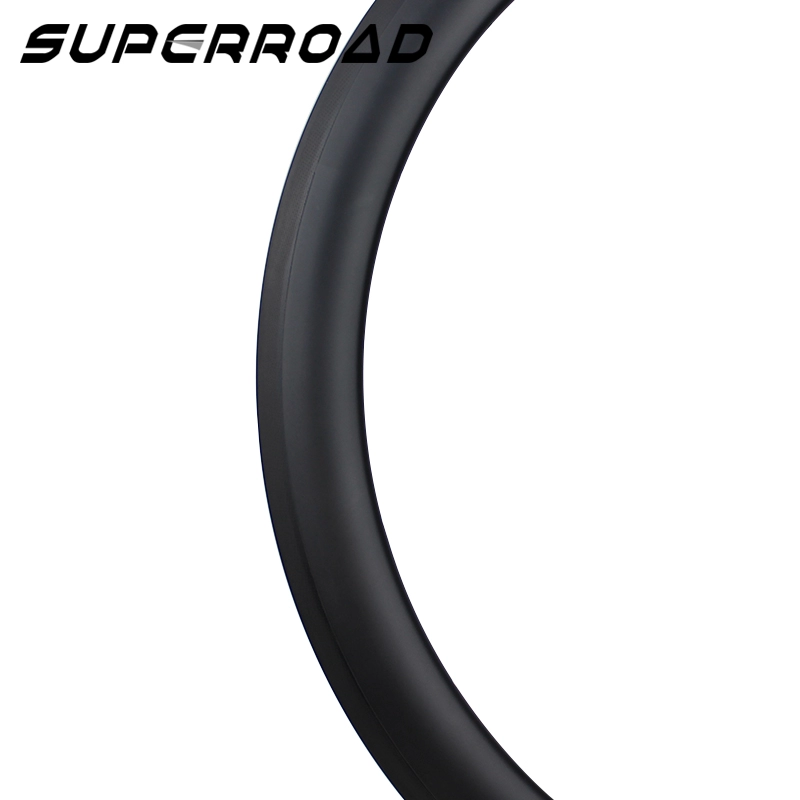 700C 45mm Carbon Rim Clincher Tubeless Bike Road Rims