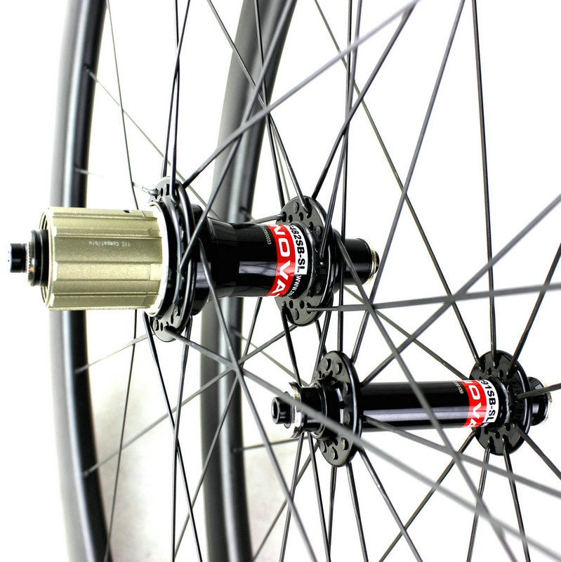 Novatec 291/482SL hub + Pilar 1420 spoke custom road bike carbon wheels