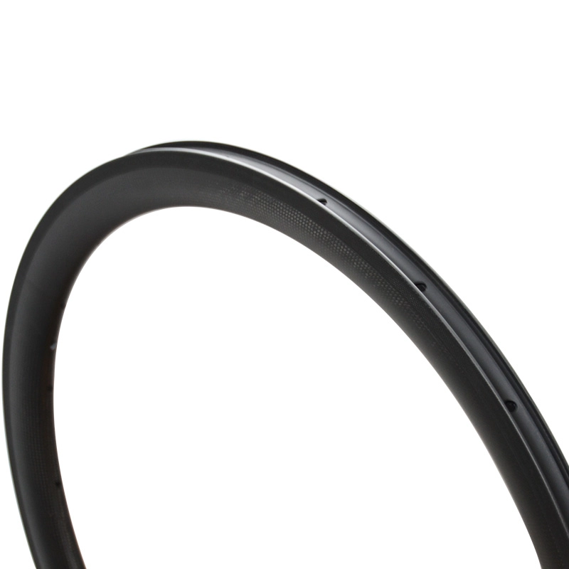 700C 25mm Lebar 45mm Kedalaman Carbon Tubeless Rims