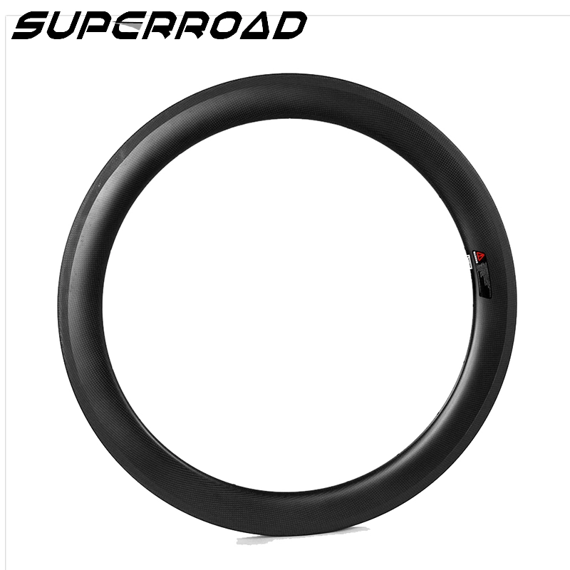 700C 2024H Sepeda Tubeless Carbon Clincher Rims
