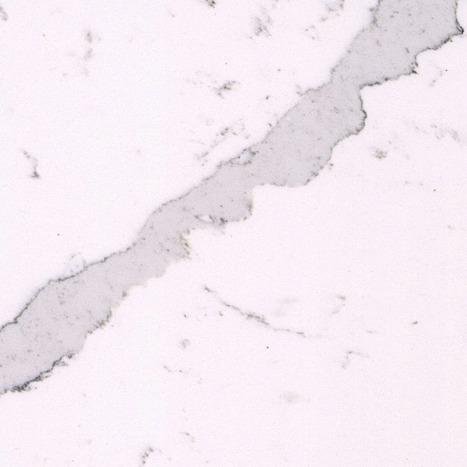 OP9009 Calacatta White Engineered Quartz Stone, Warna Populer Counter Top Fabrikasi