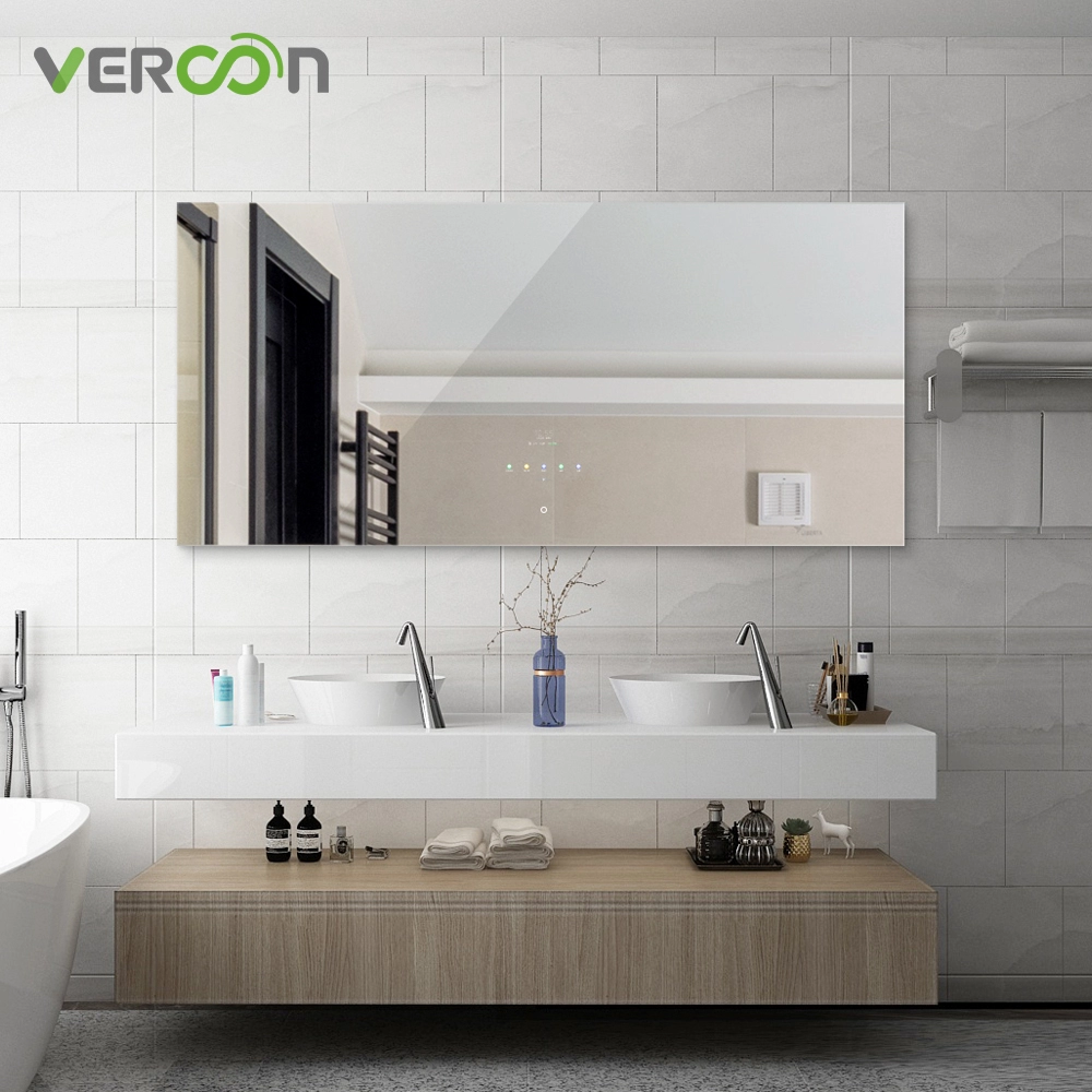 Baru tiba, cermin kamar mandi pintar os 11 android pertama di dunia, cermin rias kamar mandi persegi panjang bulat dijual