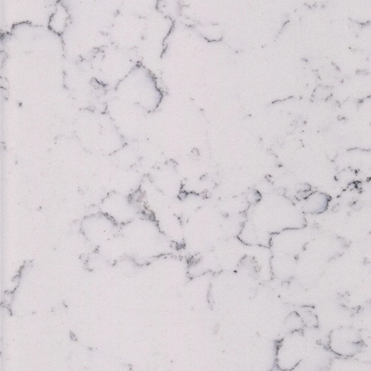 Bahan meja kuarsa putih tengah dengan sampel kuarsa - OP6305