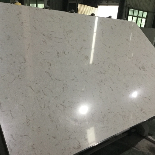 OP6014 Carrara Grey warna kuarsa resin countertops produsen