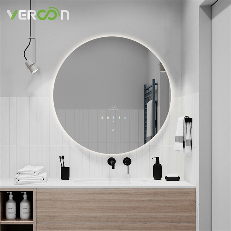 LED Smart Mirror Connect WiFi Watch TV Touch Screen 600mm Round Backlit Mirror