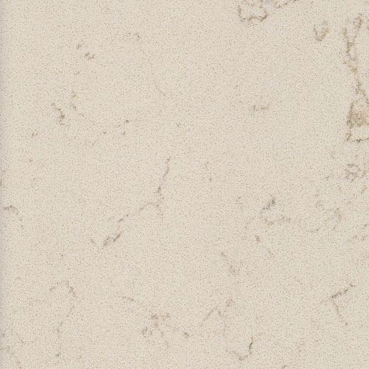 OP6038 Beige Carrara kuarsa permukaan meja granit yang direkayasa di Cina