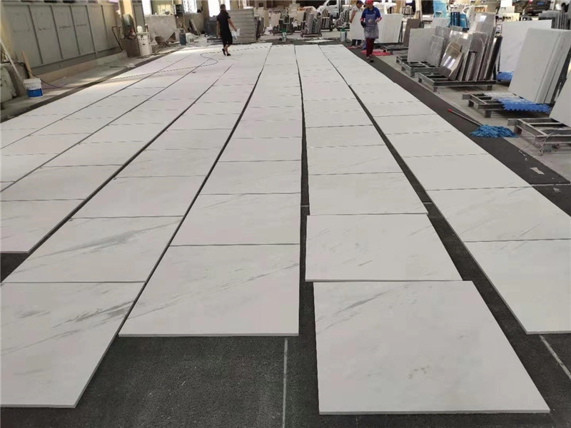 White Sivec Marble Slab Grosir Countertops Marmer Pabrik