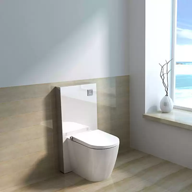Kursi Toilet Bidet dengan tangki tangki warna putih