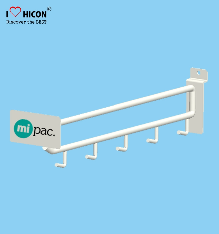 Aksesori Tampilan MI Pac Peg Hooks Untuk Slatwall Metal Display Hooks Untuk Ritel
