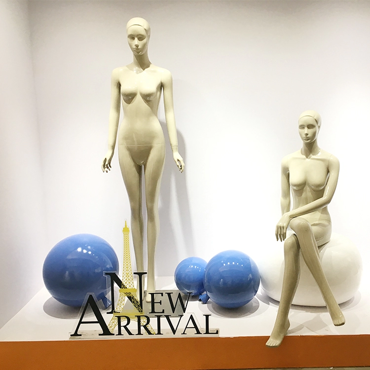 Jual panas balon biru fiberglass untuk etalase toko ritel wanita
