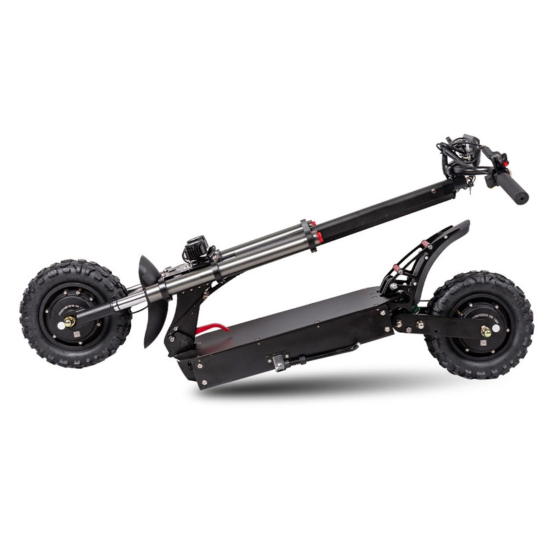 Dewasa Off Road Lipat Electric Scooter 60V 1200W * 2 Brushless Dual Motor Escooter