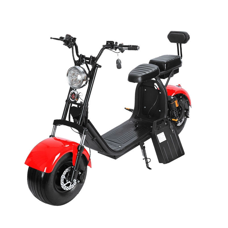 Ban besar 9,5 inci 45kmh Citycoco Scooter 72v 1500W Electric Scooter untuk dewasa