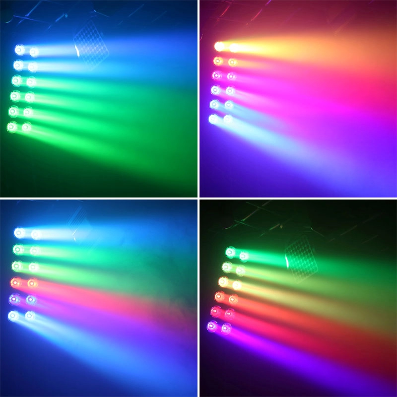 2X60W LED RGBW Blinder dengan Cincin RGBW LED