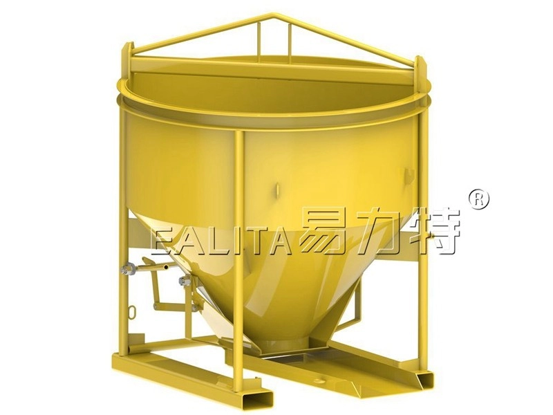1CBM Beton Kibble Bucket untuk Pekerjaan Konstruksi Saluran Pipa Parit M-CK10