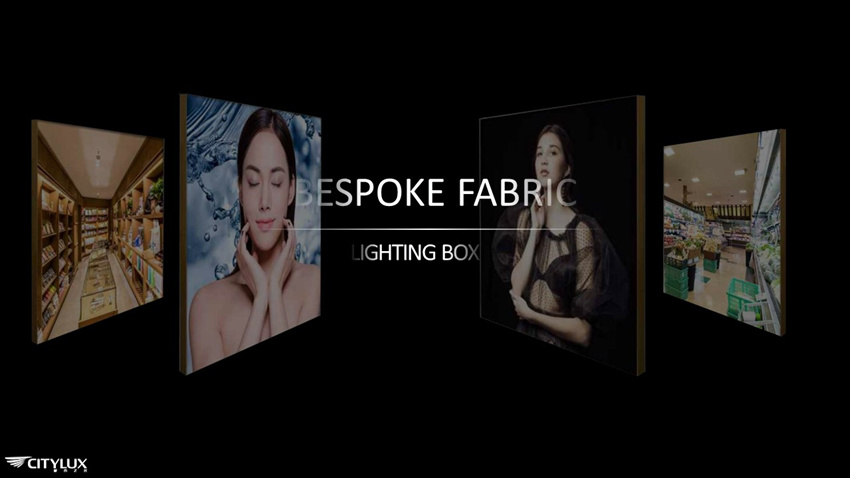 Seamless graphics LED Lighting Box