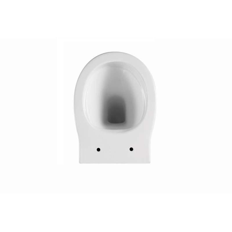 Toilet Hung Dinding Keramik Bulat Putih Desain Modern