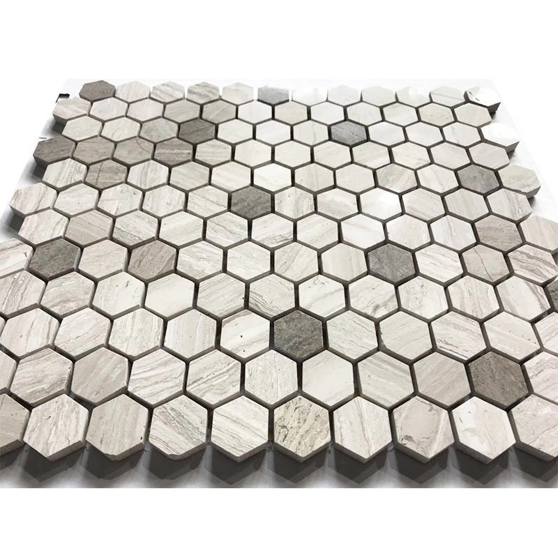 Mosaik Marmer Hexagon