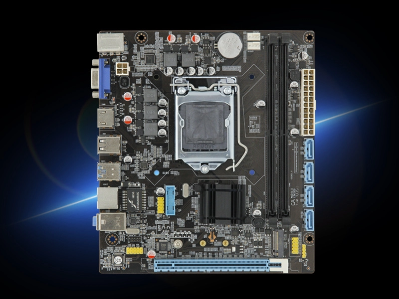 Motherboard Komputer Desktop DDR4 Mendukung Motherboard LGA1151 Intel H110