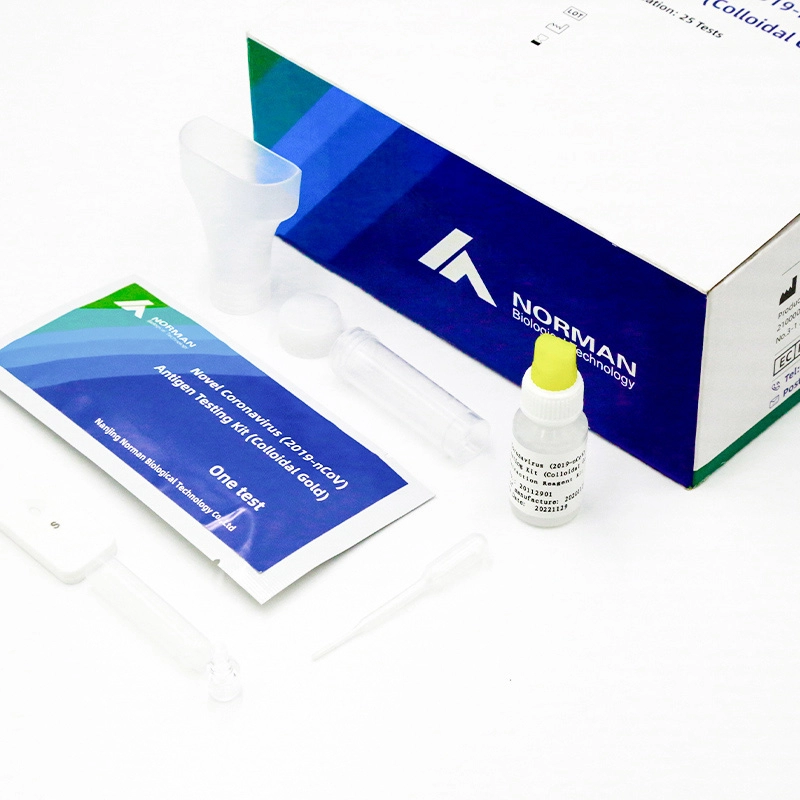 Kit Pengujian Antigen Novel Coronavirus (2019-nCoV) (Koloid Emas)