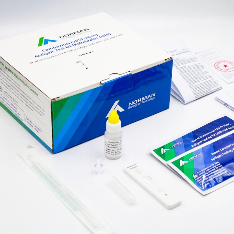 Kit Pengujian Kombo Antigen 2019-nCoV/Flu A/B (Emas Koloid)