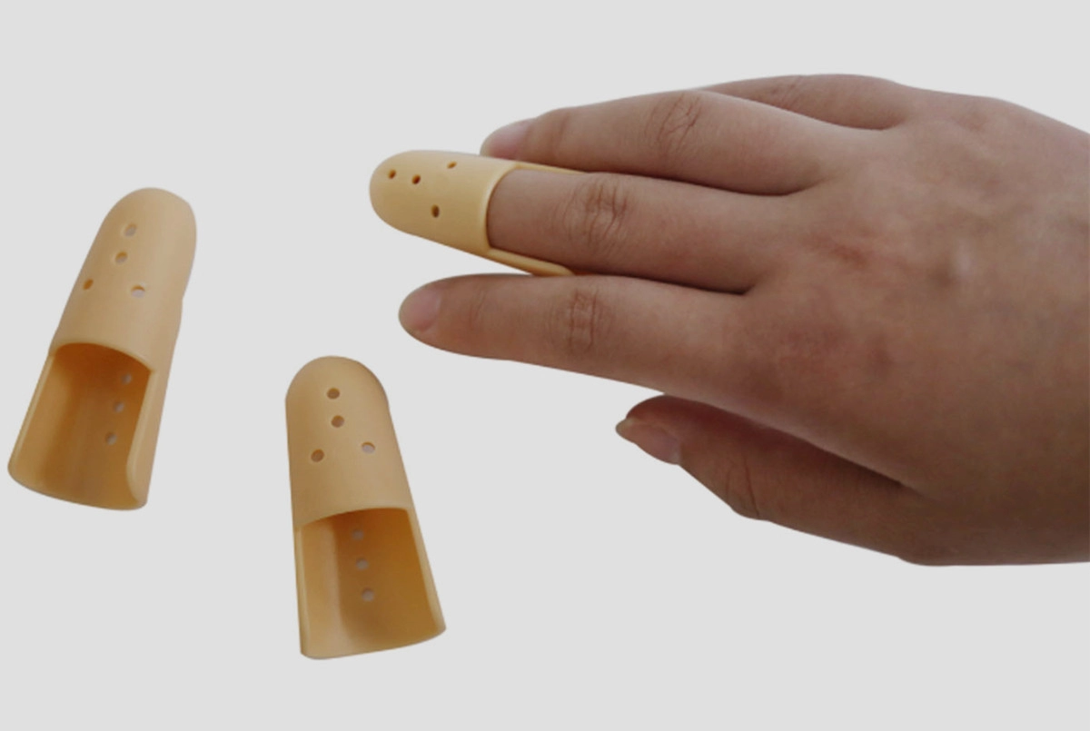 Stack Finger splint braces medis dan bernapas Plastik kaku dengan tujuh ukuran