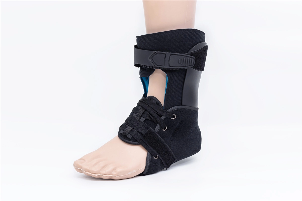Penopang dan penyangga kaki AFO pendek yang dapat disesuaikan untuk stabilisasi tungkai bawah atau rehabilitasi pereda nyeri