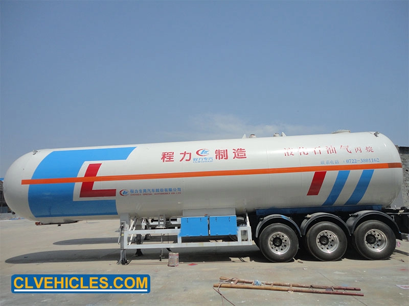 3 gandar 49600 liter lpg road tanker semi trailer