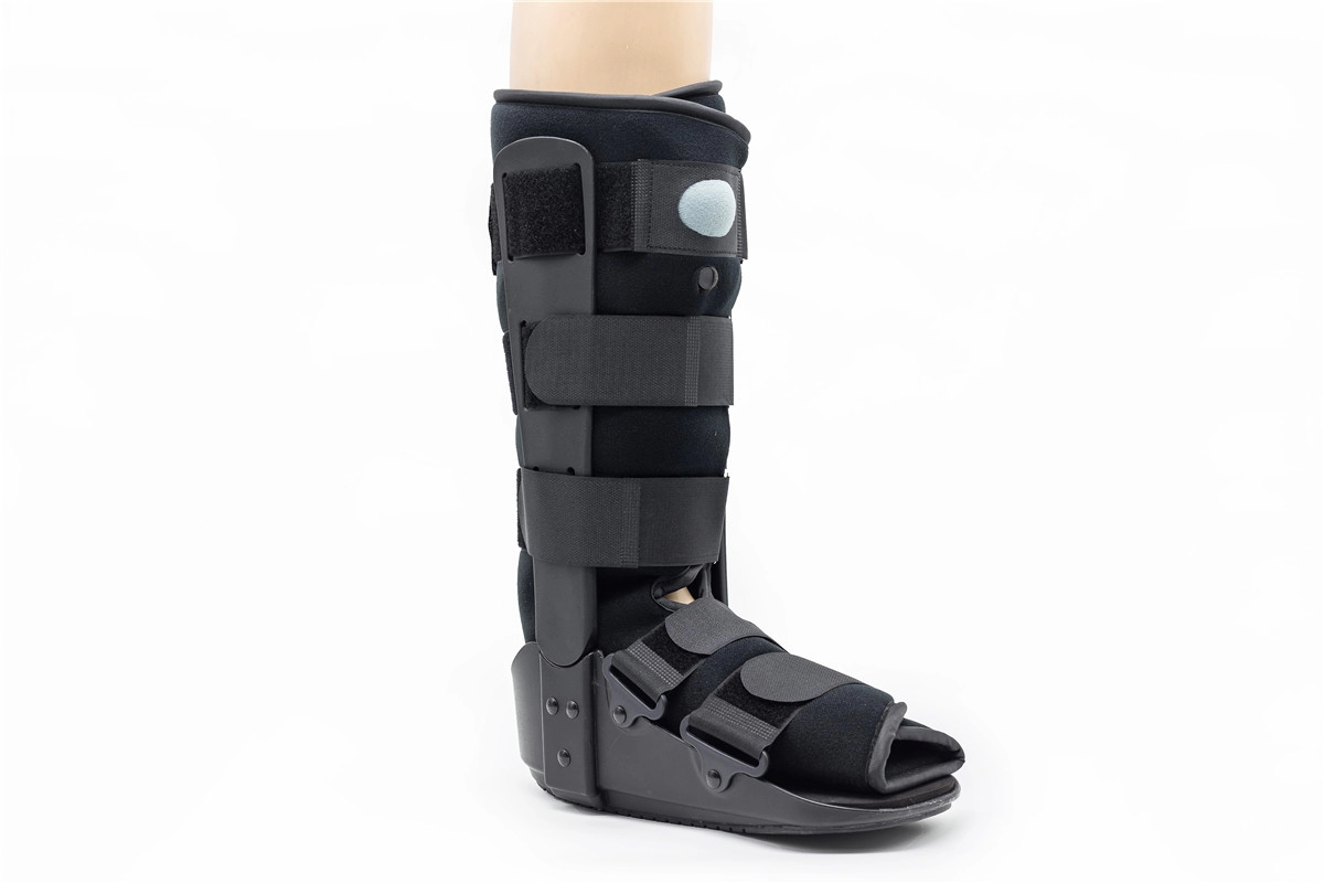 Ortopedi 17" Poly dan Pneumatic foam walker Boot braces dengan fraktur plastik dan luka TPR