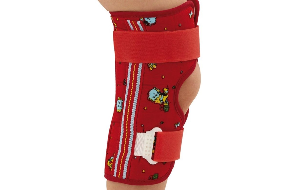 Penahan immobilizer Lutut Paeidatric untuk anak-anak Patella terbuka dirancang dengan engsel Aluminium