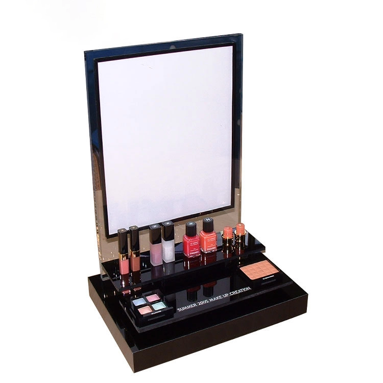 Kualitas tinggi make up display stand kosmetik custom Digunakan untuk menampilkan display stand kosmetik akrilik