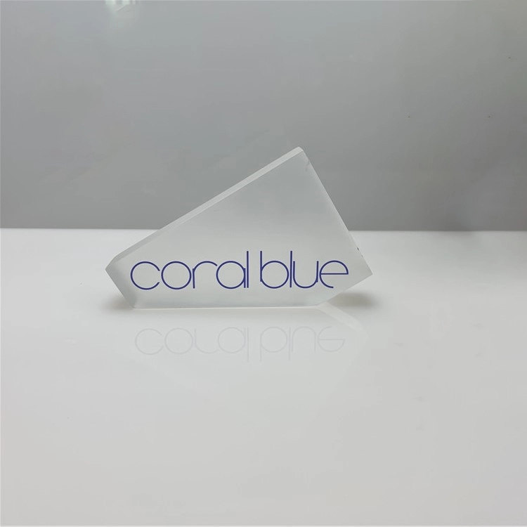 Tanda-tanda logo plexiglass buram bisnis perusahaan 3D kustom