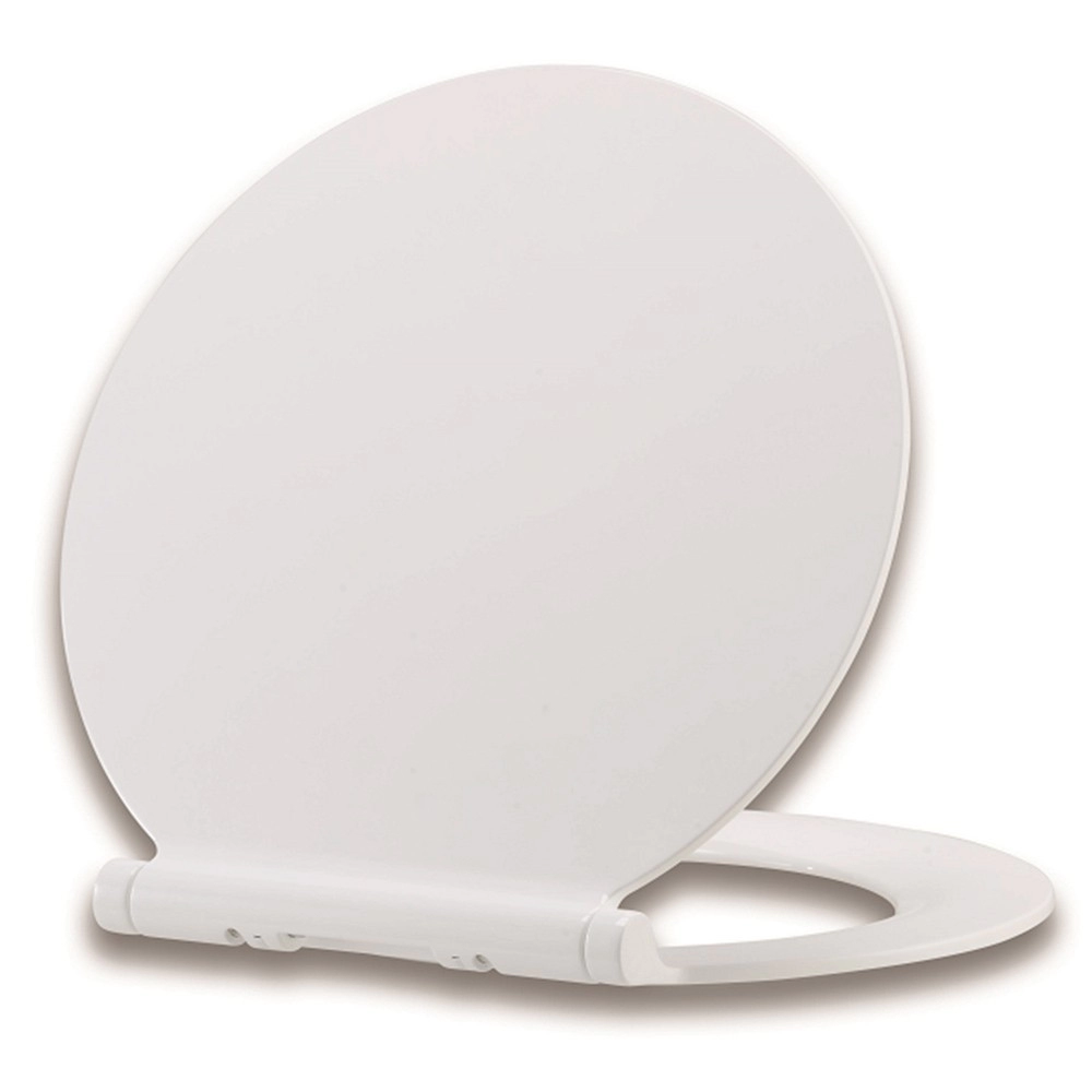 Lingkaran bulat tutup mangkuk toilet penutup dudukan toilet urea putih dengan tutup lembut