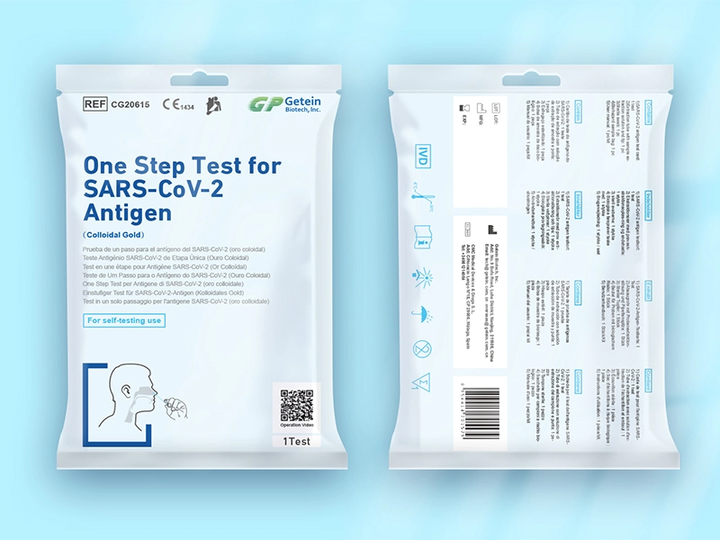 Tes Satu Langkah untuk Antigen SARS-CoV-2 (Koloid Emas) (Nasal Swab)