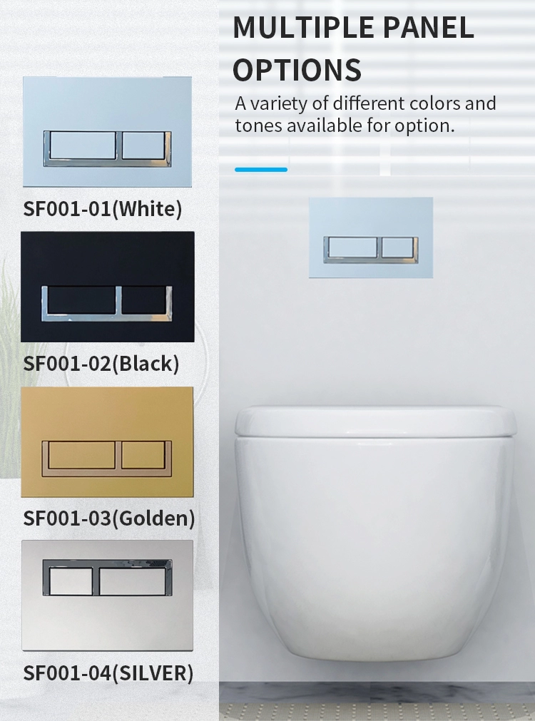 Tangki toilet Sunten SH001G tangki air tersembunyi di dinding untuk WC yang digantung di dinding