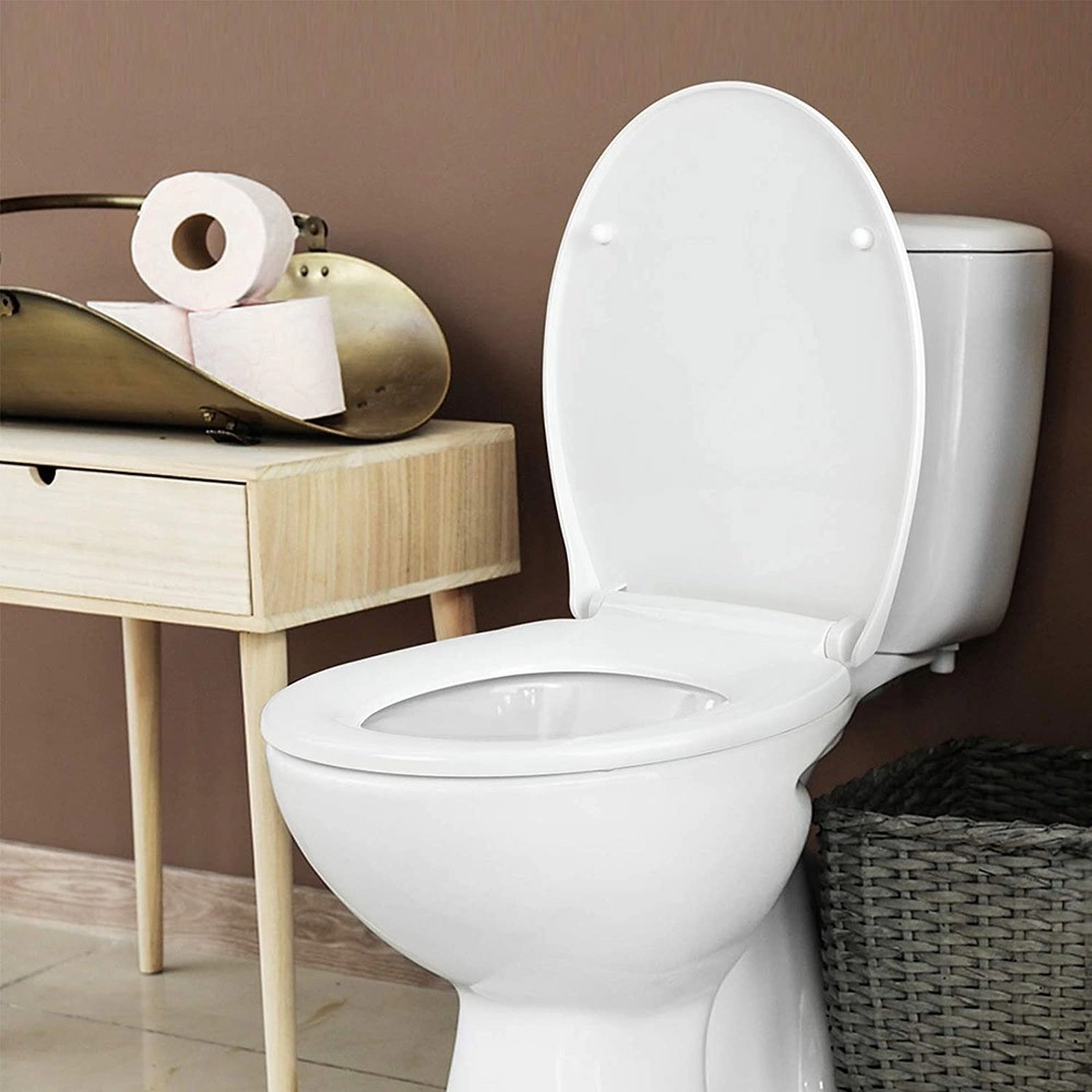 Penutup kursi toilet oval duroplast klasik universal kenyamanan Eropa